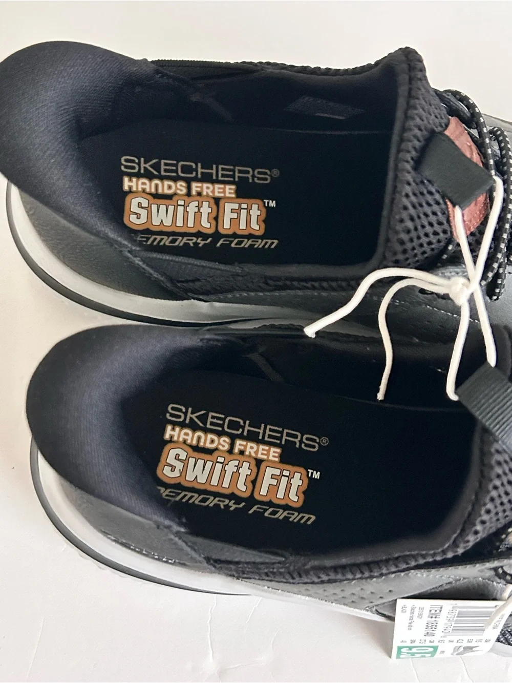 Skechers Men's Delson Hands Free Swift Fit Sneaker Black size 9.5 NWT - Picture 3 of 8